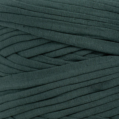 Recycled T-Shirt Fabric Yarn - Pine Green Color