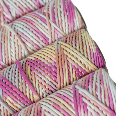 Hand Painted Soft Cotton Cord 4mm - 1 Single Strand - Flamingo