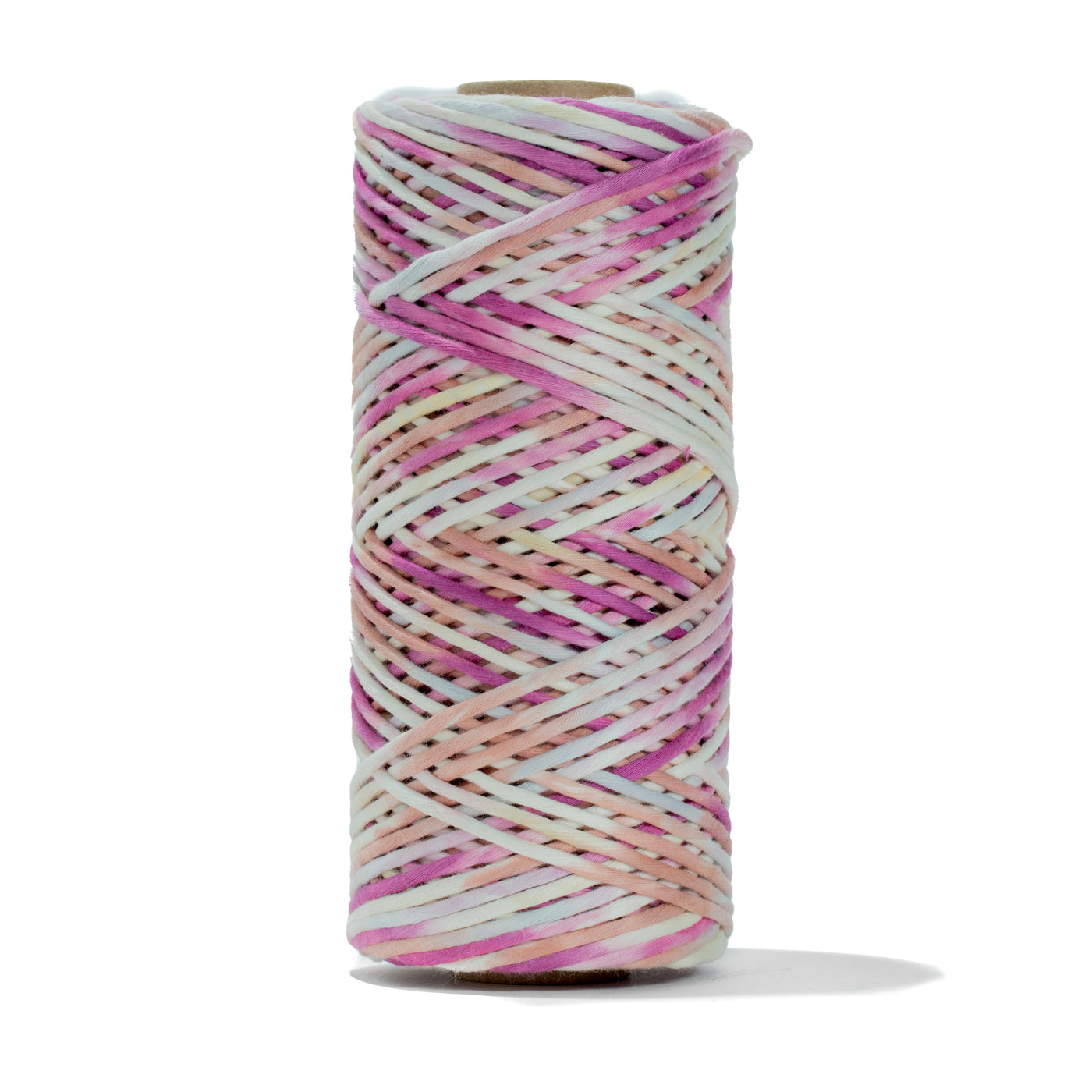 Hand Painted Soft Cotton Cord 4mm - 1 Single Strand - Flamingo