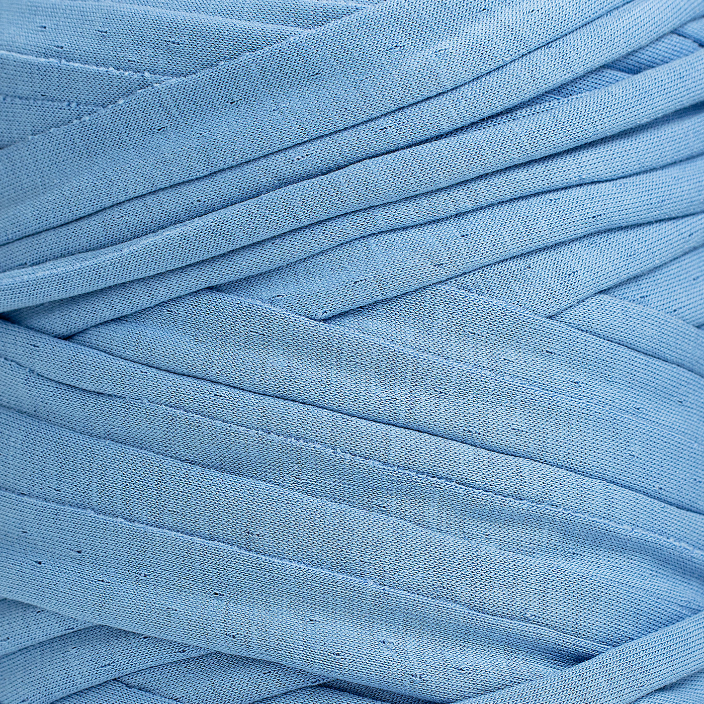 Recycled T-Shirt Fabric Yarn - Powder Blue Color