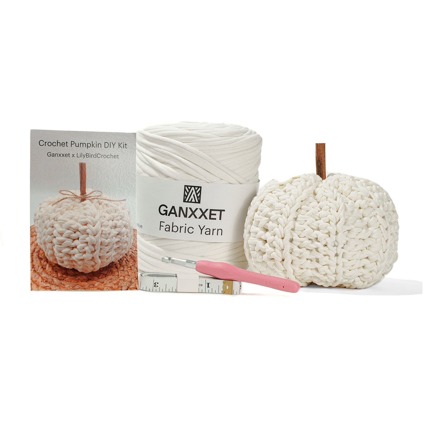 Crochet Pumpkin DIY Kit by Ganxxet x LilyBirdCrochet