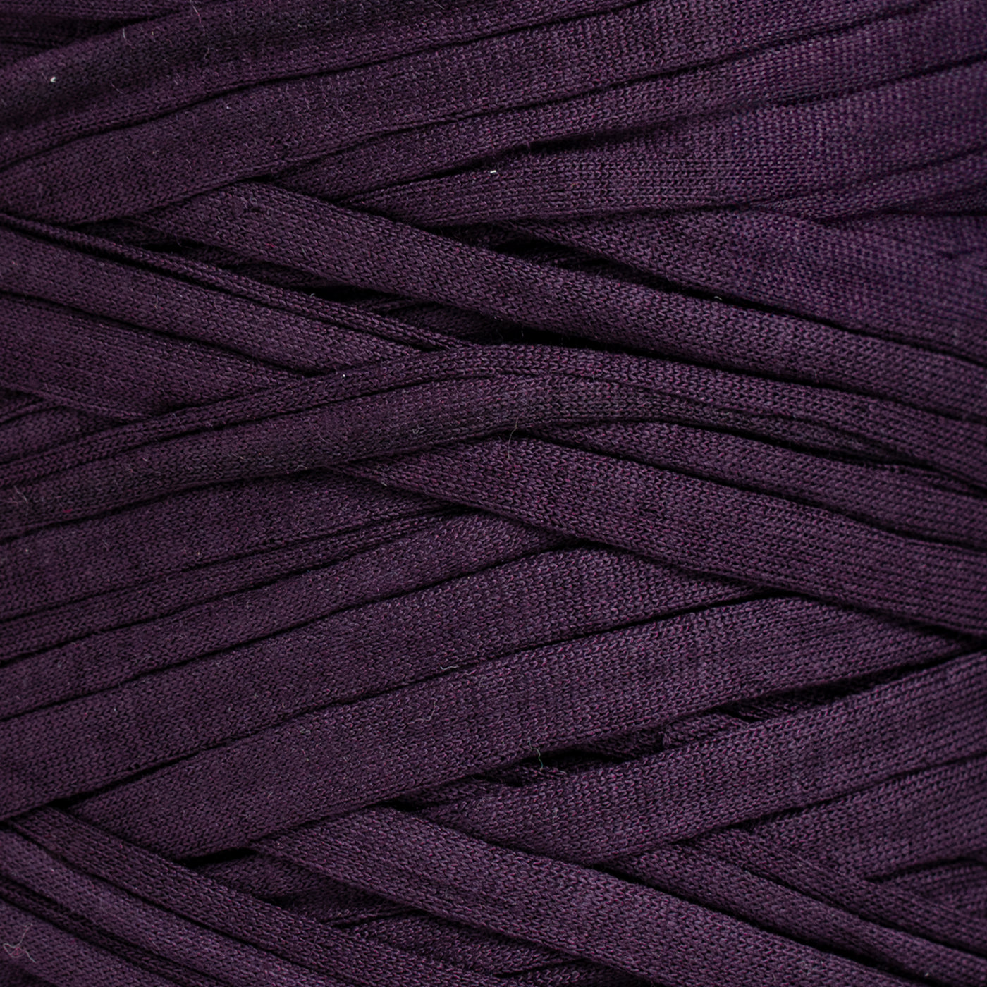 Recycled T-Shirt Fabric Yarn - Purple Color