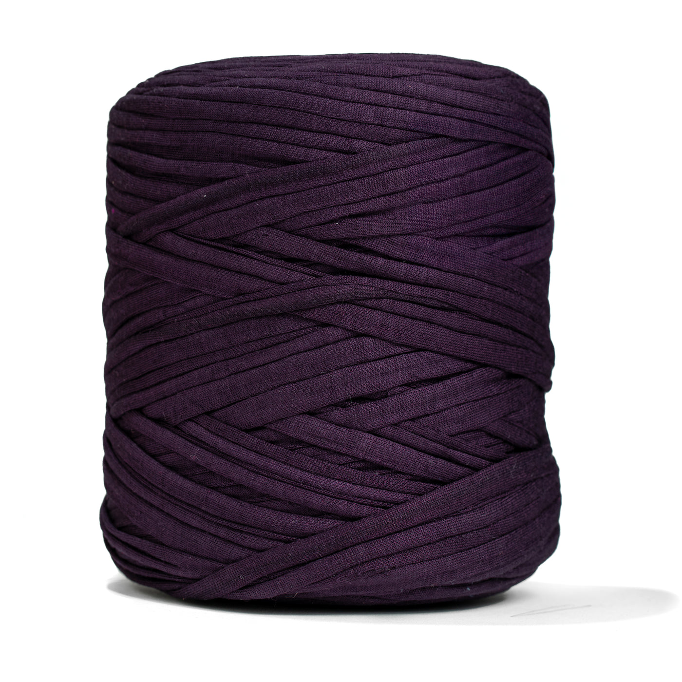 Recycled T-Shirt Fabric Yarn - Purple Color