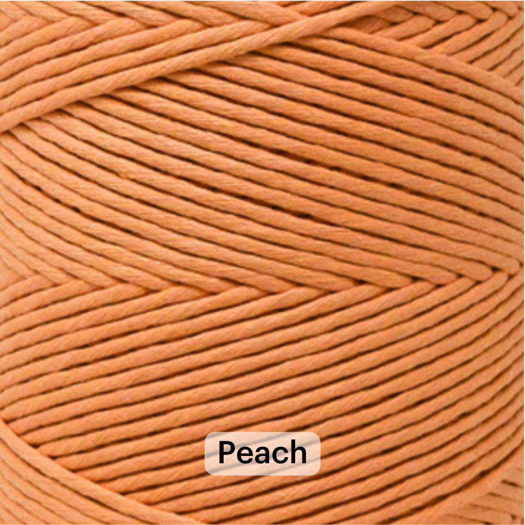 SOFT COTTON CORD ZERO WASTE 4 MM - 1 SINGLE STRAND - SAMPLES