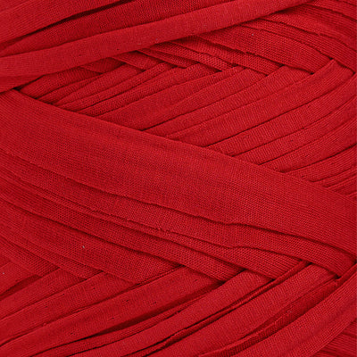 Recycled T-Shirt Fabric Yarn - Red Color