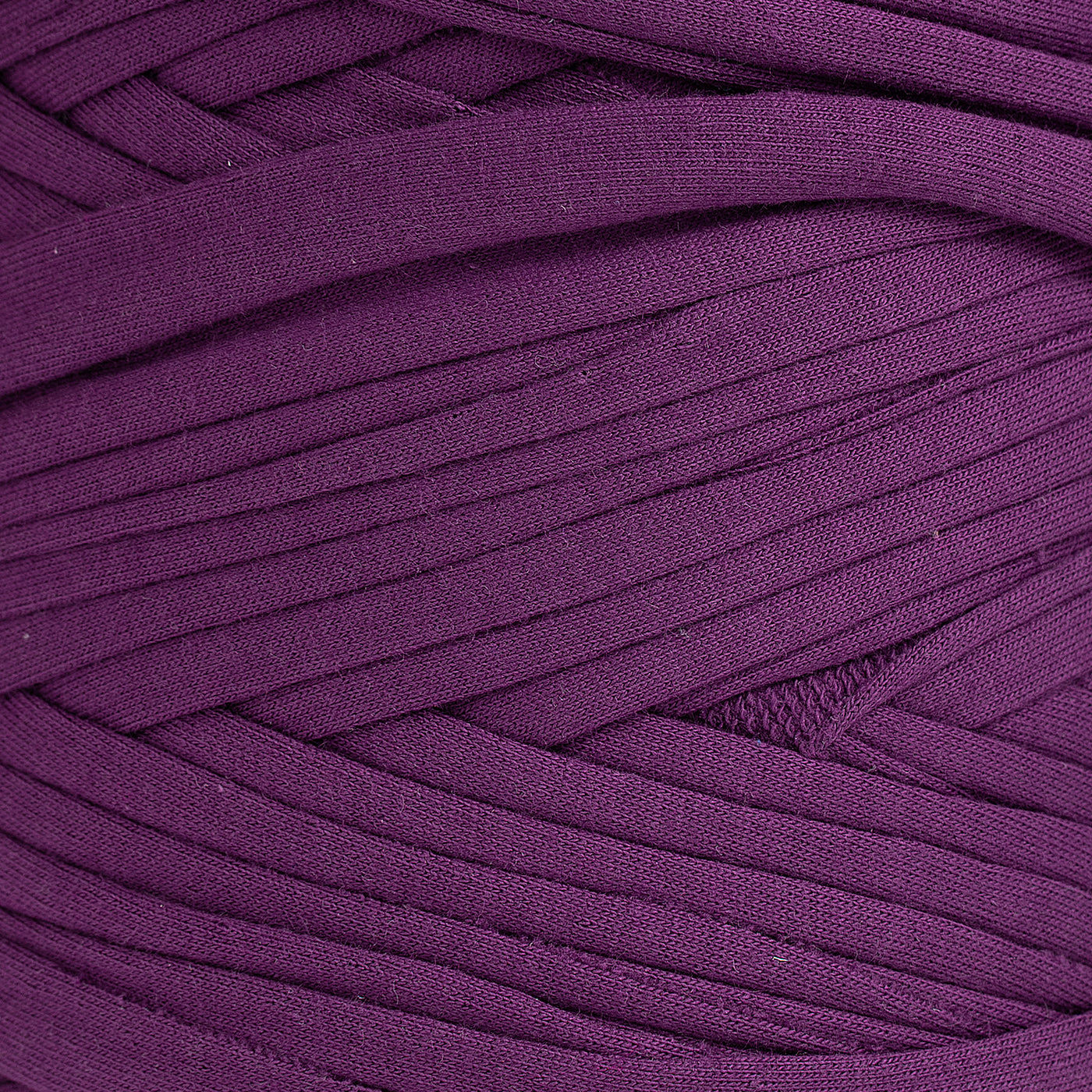 Recycled T-Shirt Fabric Yarn - Royal Purple Color
