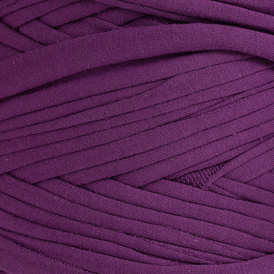 Recycled T-Shirt Fabric Yarn - Royal Purple Color