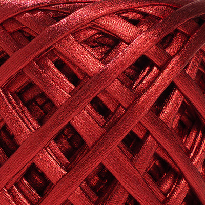Fabric Yarn Metallic T-Shirt Yarn Ruby Red Color