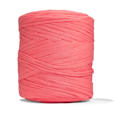 Recycled T-Shirt Fabric Yarn - Salmon Color