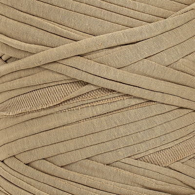 Recycled T-Shirt Fabric Yarn - Sand Color