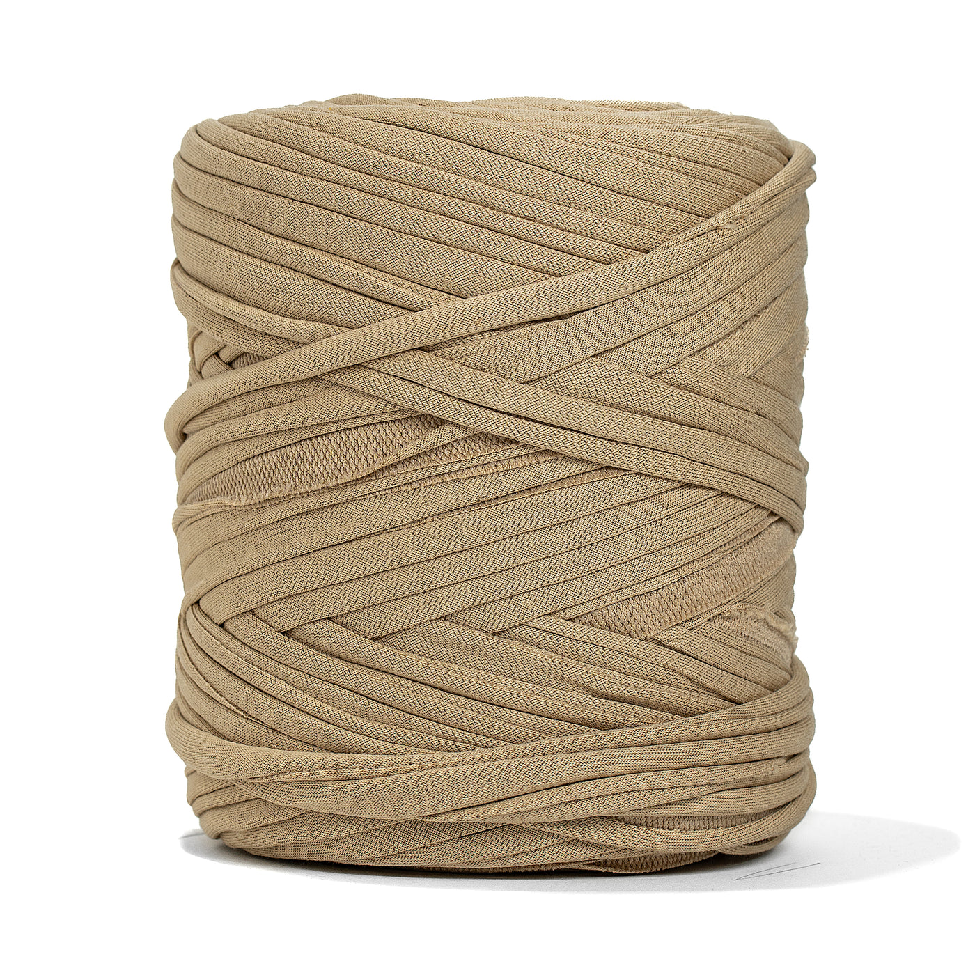 Recycled T-Shirt Fabric Yarn - Sand Color