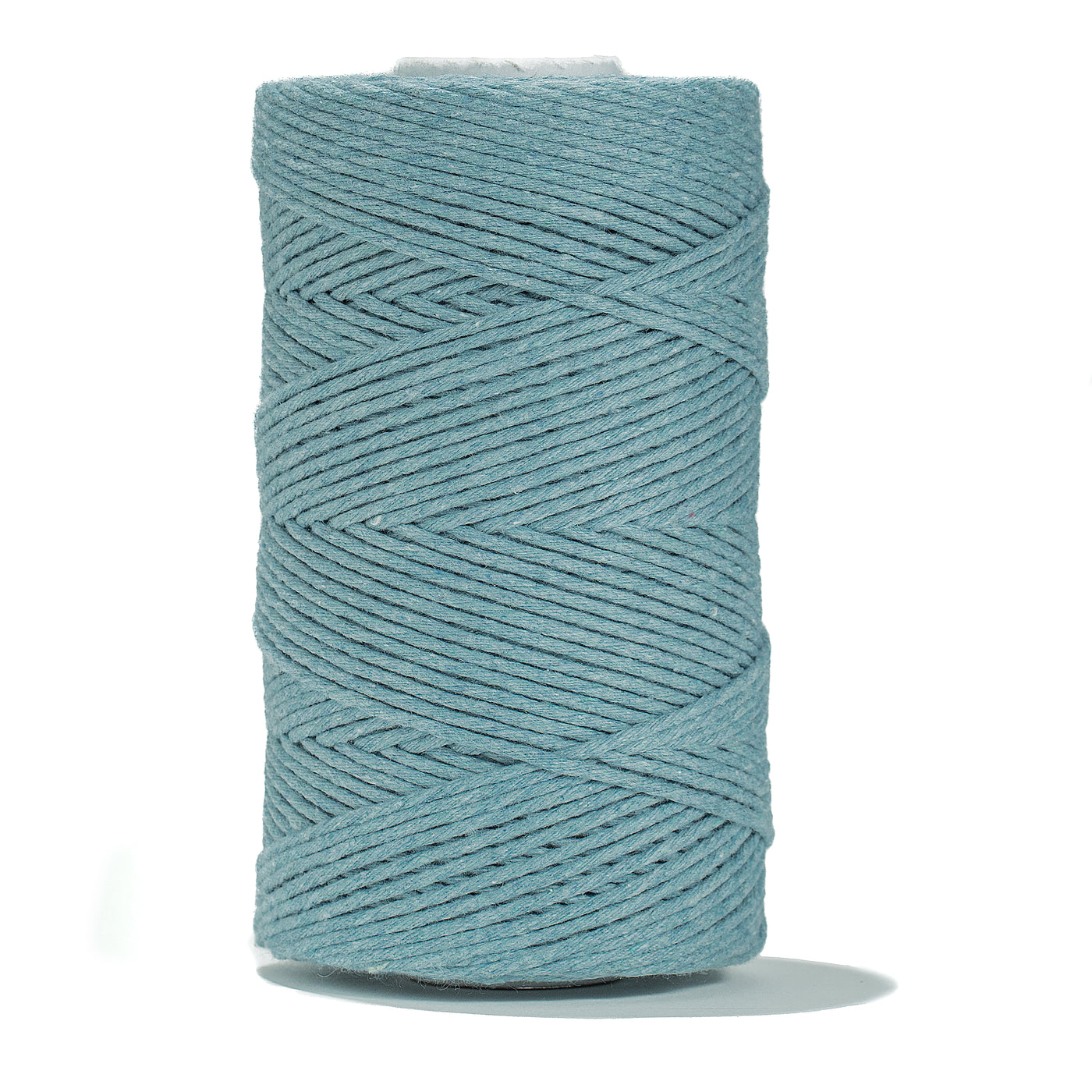 SOFT COTTON CORD ZERO WASTE 2 MM - 1 SINGLE STRAND - OCEAN BLUE COLOR