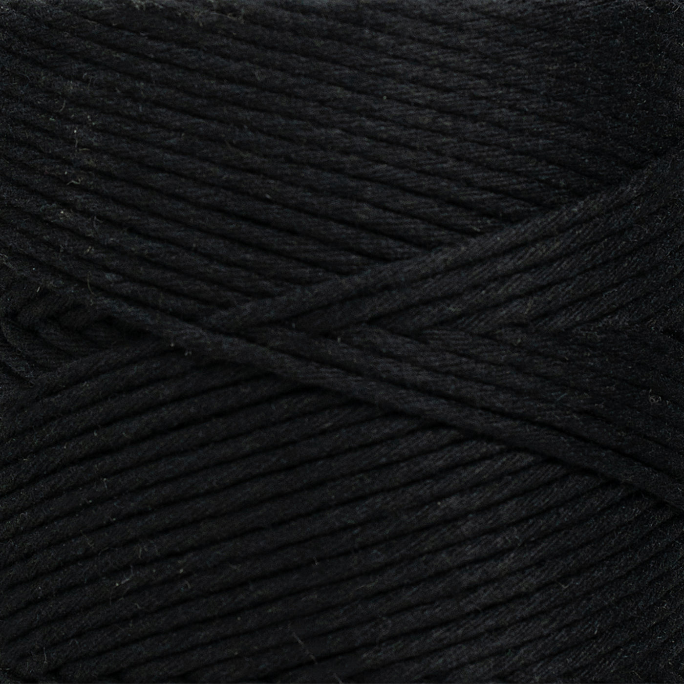 SOFT COTTON CORD ZERO WASTE 2 MM - 1 SINGLE STRAND - BLACK COLOR