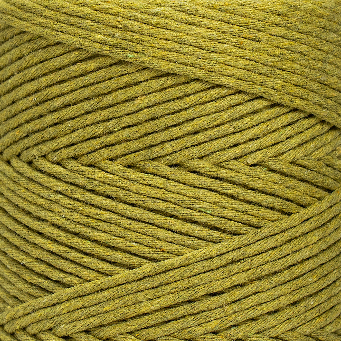 SOFT COTTON CORD ZERO WASTE 2 MM - 1 SINGLE STRAND - CHARTREUSE GREEN COLOR