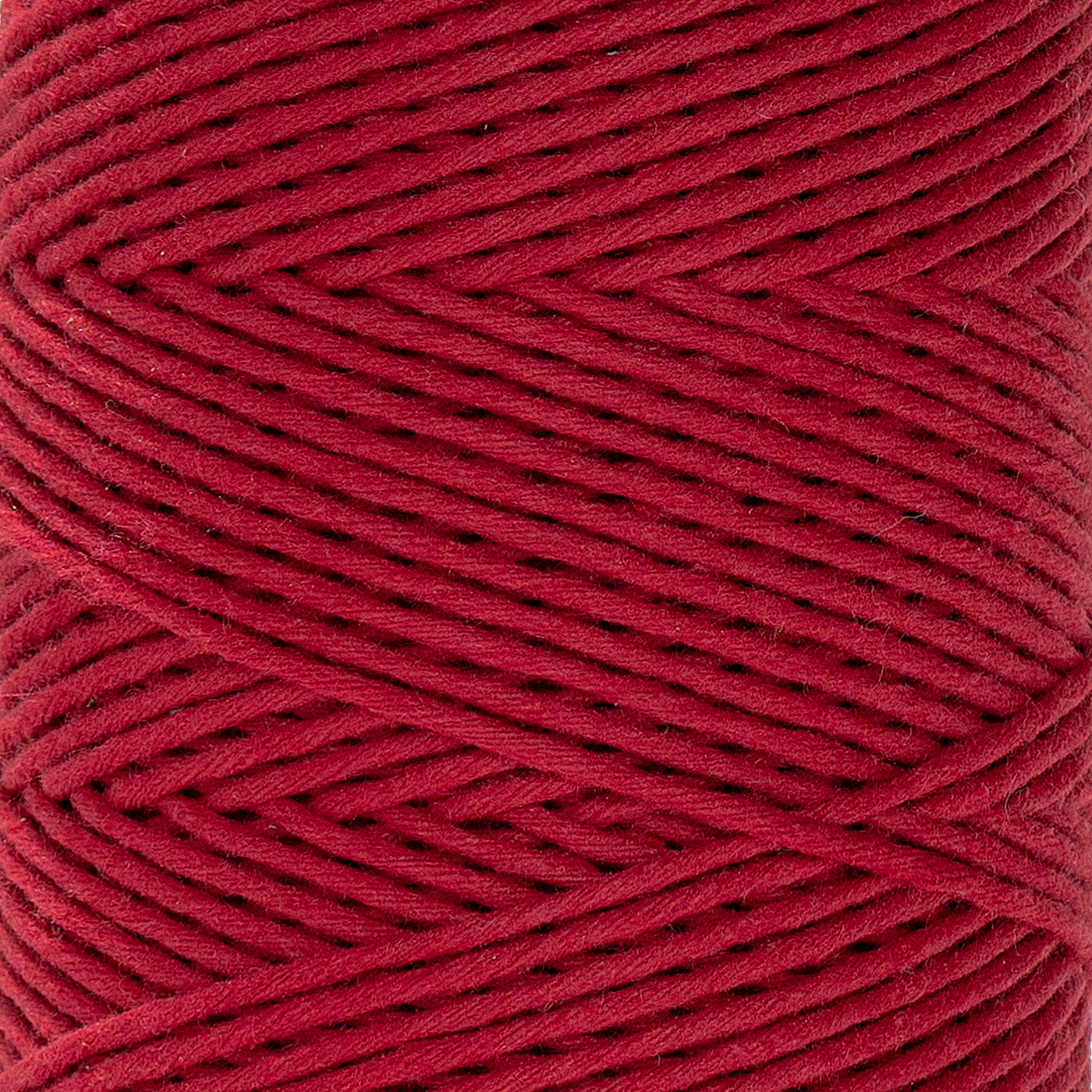 SOFT COTTON CORD ZERO WASTE 2 MM - 1 SINGLE STRAND - RED COLOR