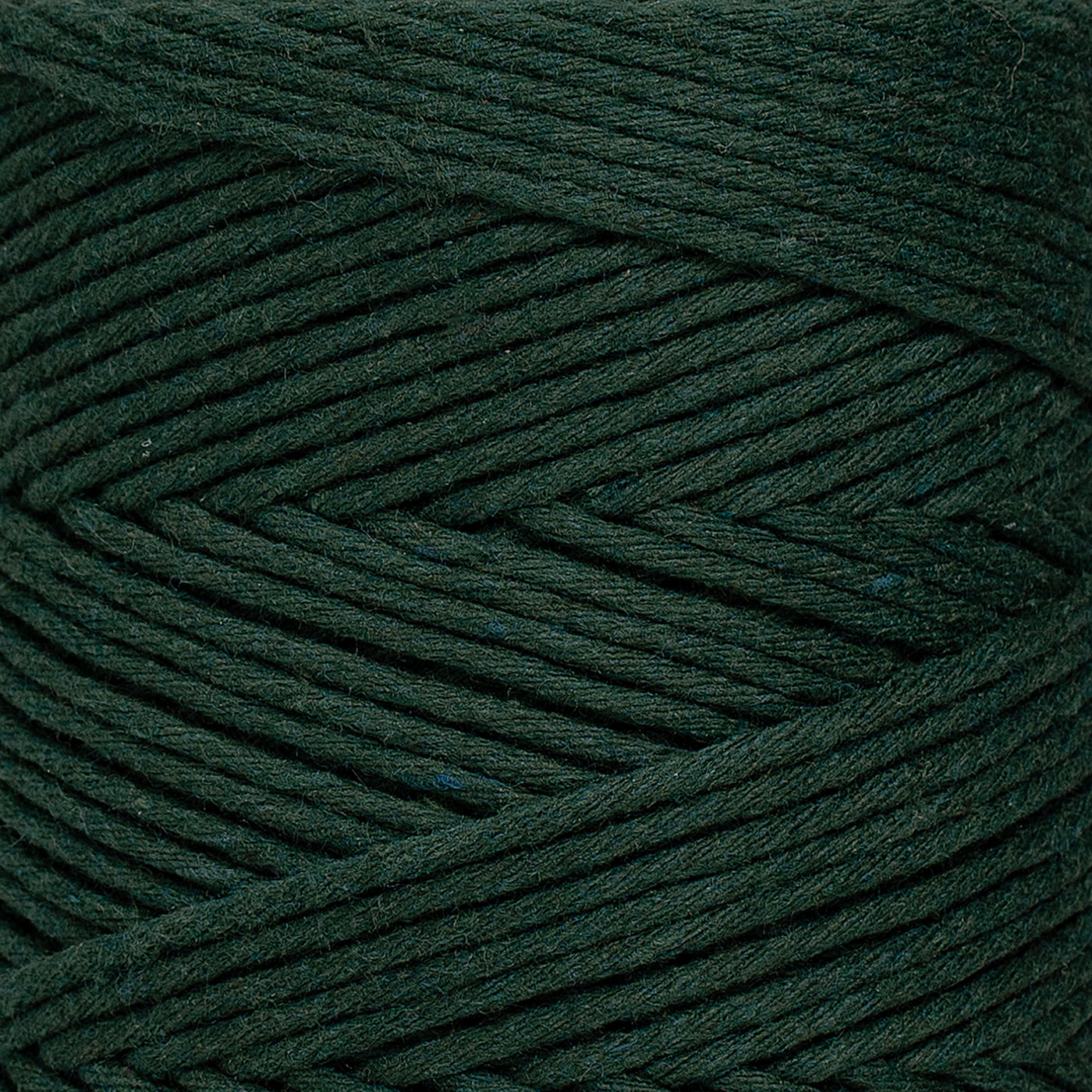 SOFT COTTON CORD ZERO WASTE 2 MM - 1 SINGLE STRAND - DEEP GREEN COLOR