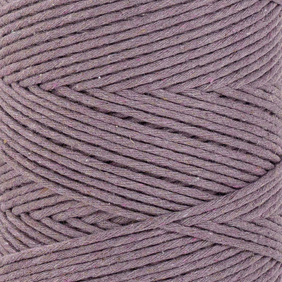 SOFT COTTON CORD ZERO WASTE 2 MM - 1 SINGLE STRAND - LAVENDER COLOR