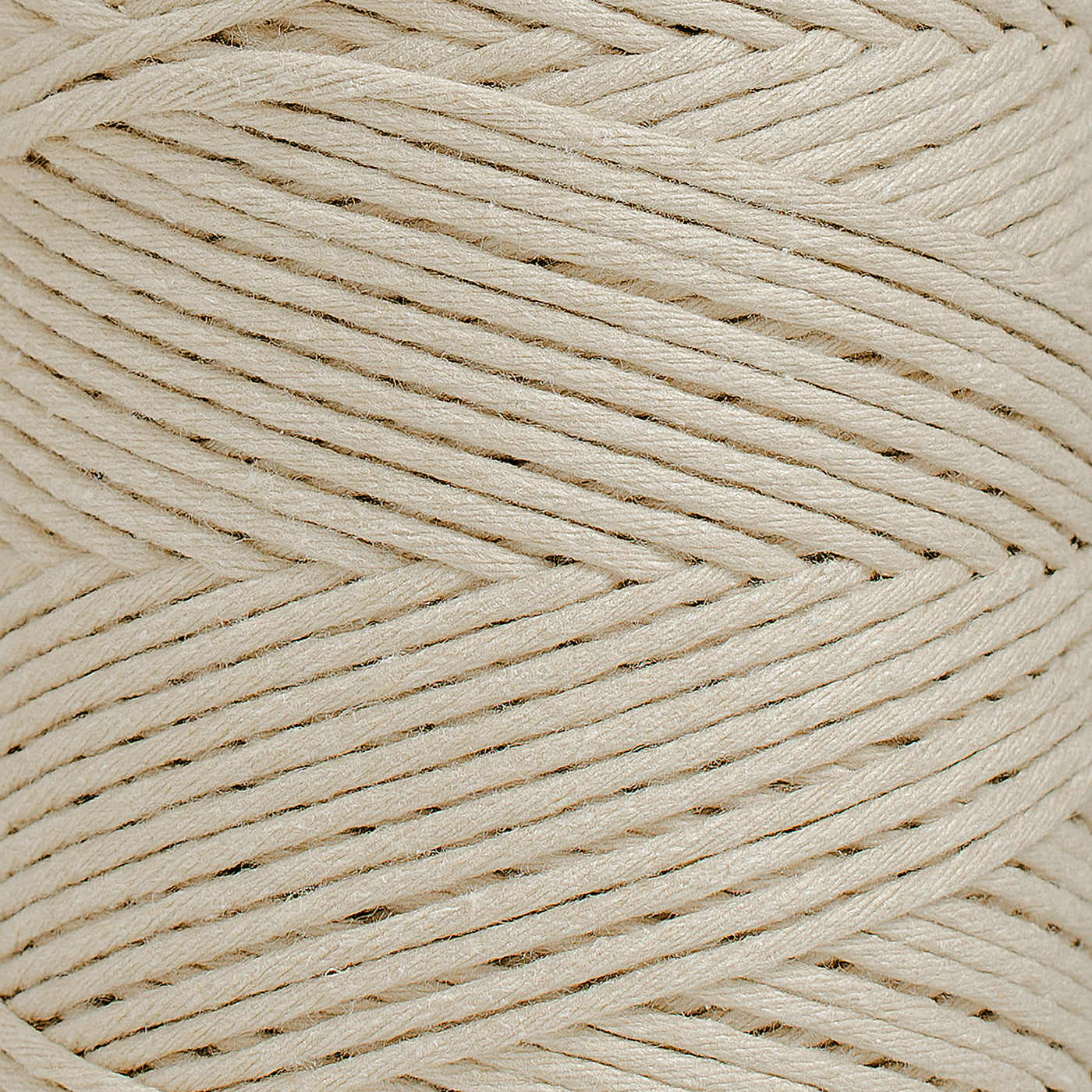 SOFT COTTON CORD ZERO WASTE 2 MM - 1 SINGLE STRAND - OAT COLOR