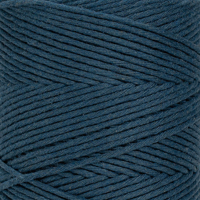 SOFT COTTON CORD ZERO WASTE 2 MM - 1 SINGLE STRAND - PEACOCK COLOR