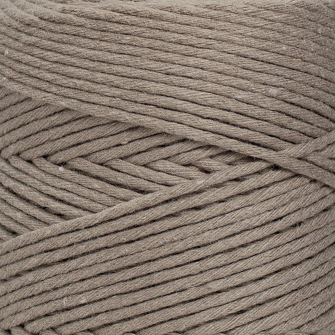 SOFT COTTON CORD ZERO WASTE 2 MM - 1 SINGLE STRAND - SOFT TAUPE COLOR