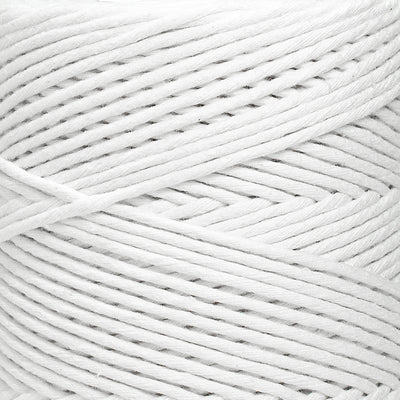 SOFT COTTON CORD ZERO WASTE 2 MM - 1 SINGLE STRAND - WHITE COLOR