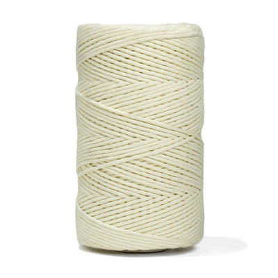 SOFT COTTON CORD ZERO WASTE 2 MM - 1 SINGLE STRAND - ICE LEMON COLOR