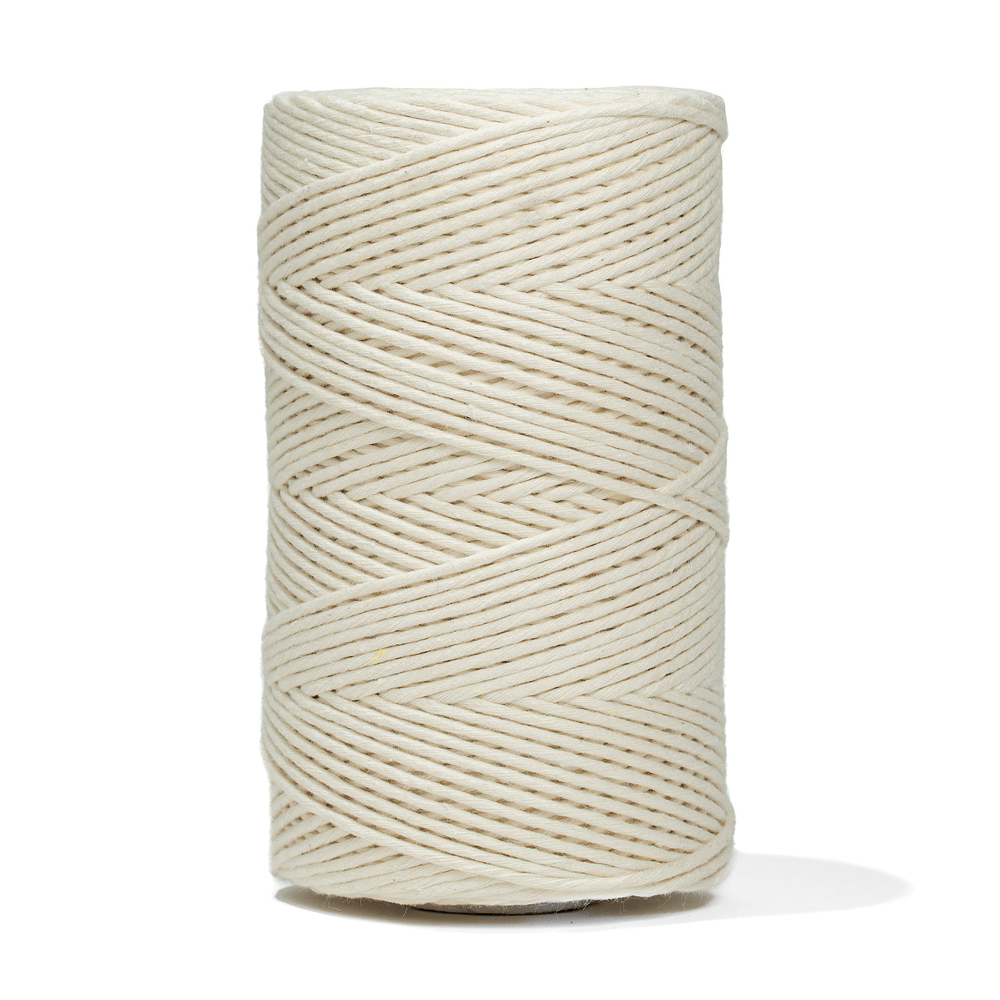 SOFT COTTON CORD ZERO WASTE 2 MM - 1 SINGLE STRAND - NATURAL COLOR