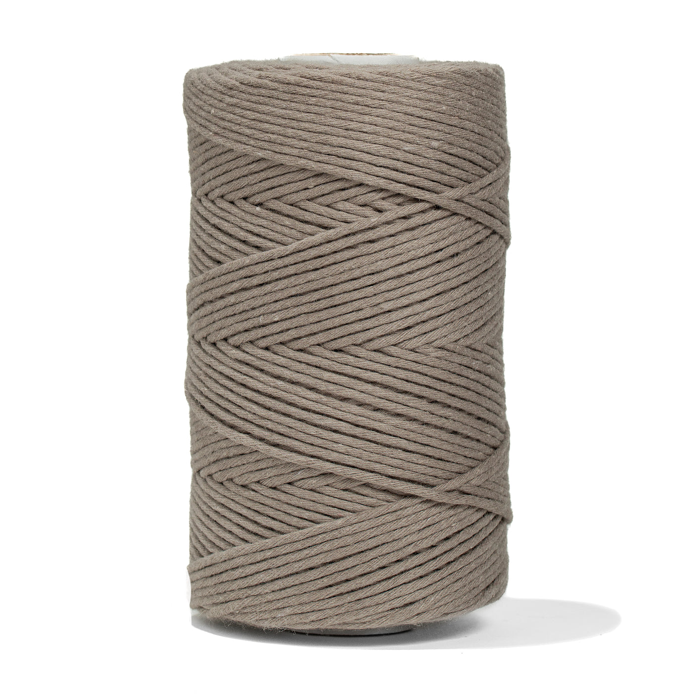 SOFT COTTON CORD ZERO WASTE 2 MM - 1 SINGLE STRAND - SOFT TAUPE COLOR