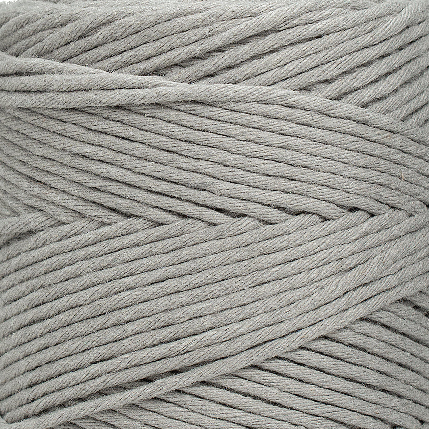 SOFT COTTON CORD ZERO WASTE 2 MM - 1 SINGLE STRAND - STONE GRAY COLOR