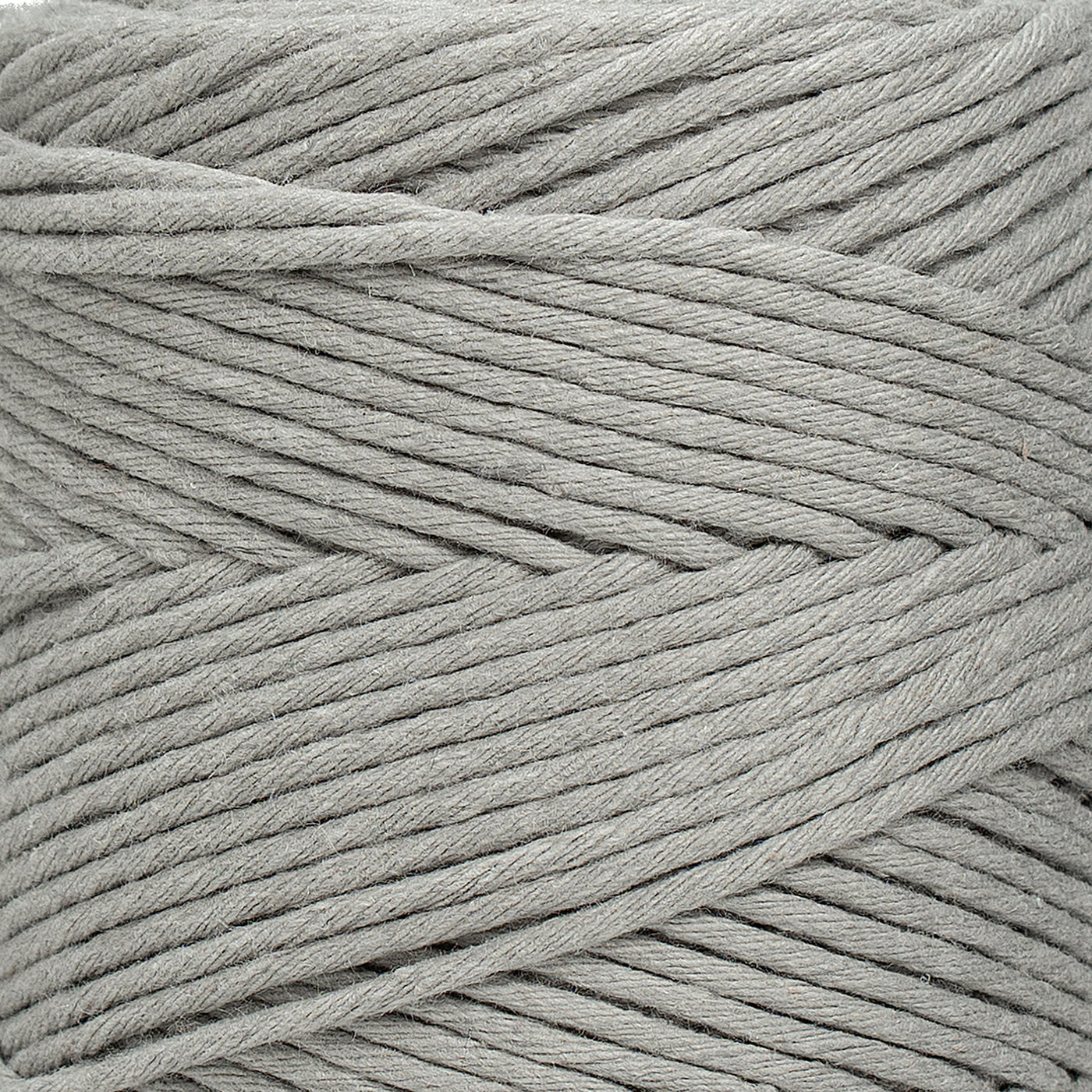 SOFT COTTON CORD ZERO WASTE 2 MM - 1 SINGLE STRAND - STONE GRAY COLOR