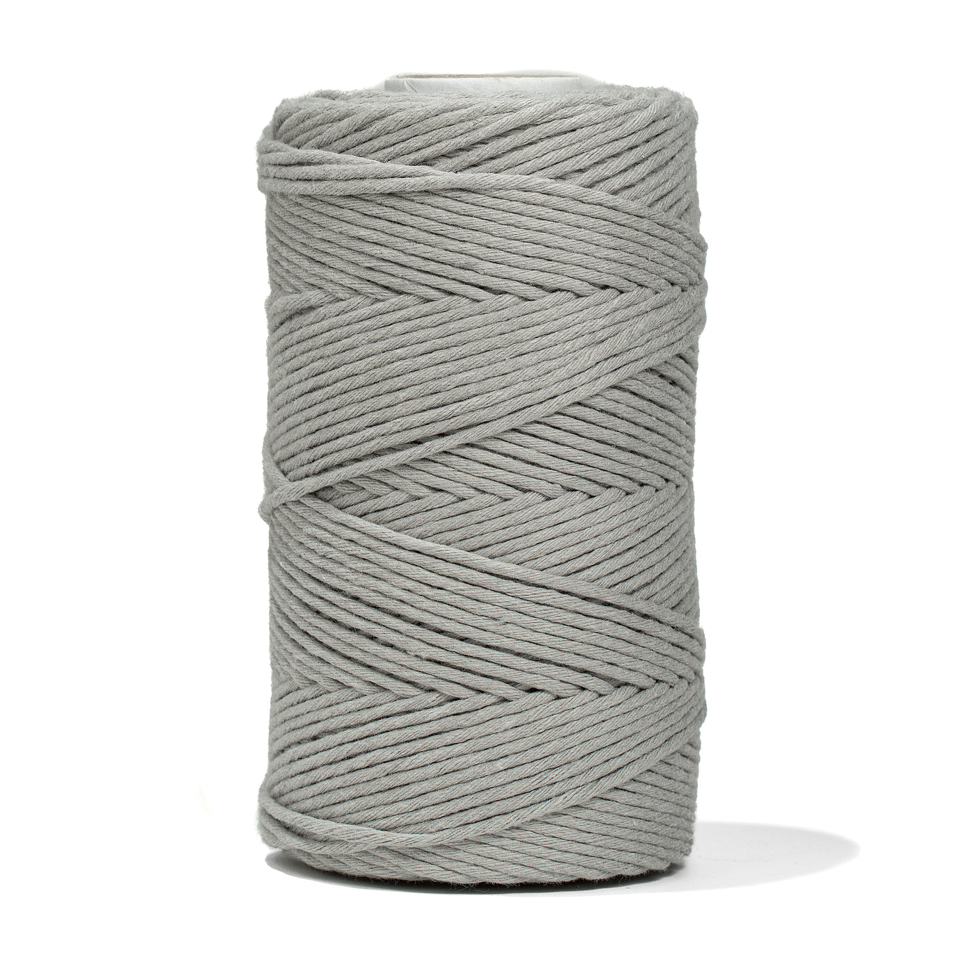 SOFT COTTON CORD ZERO WASTE 2 MM - 1 SINGLE STRAND - STONE GRAY COLOR