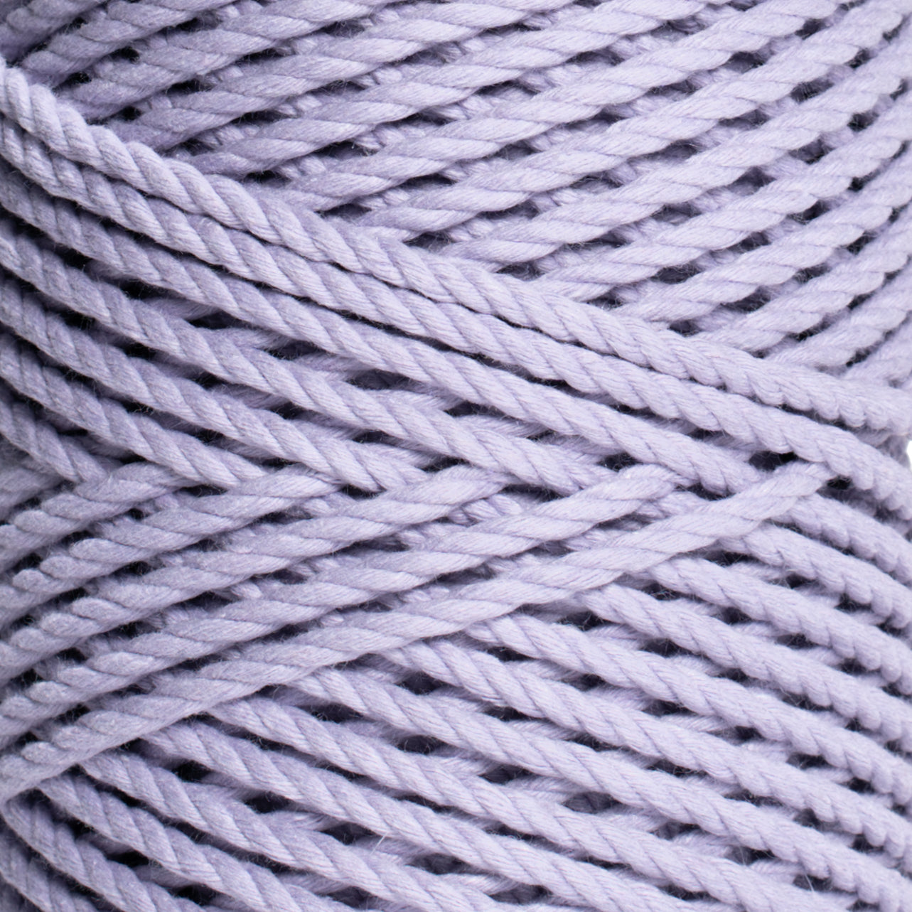 COTTON ROPE ZERO WASTE 3 MM - 3 PLY - LILAC COLOR