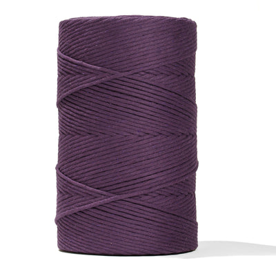 SOFT COTTON CORD ZERO WASTE 4 MM - 1 SINGLE STRAND - DAMSON COLOR