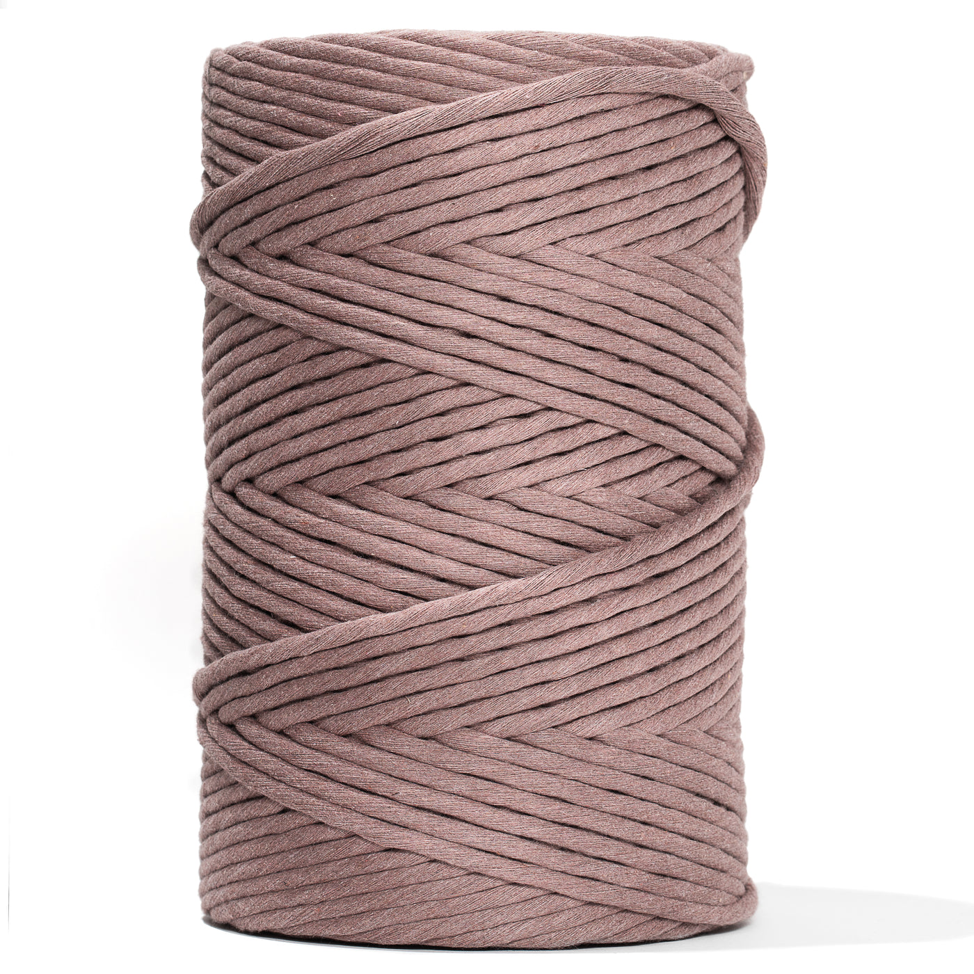 SOFT COTTON CORD ZERO WASTE 4 MM - 1 SINGLE STRAND - MINK COLOR