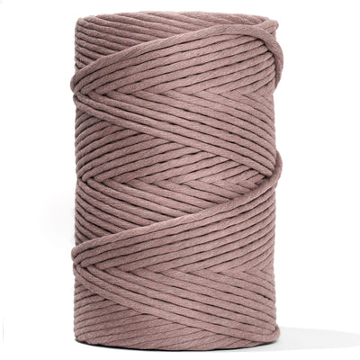 SOFT COTTON CORD ZERO WASTE 4 MM - 1 SINGLE STRAND - MINK COLOR