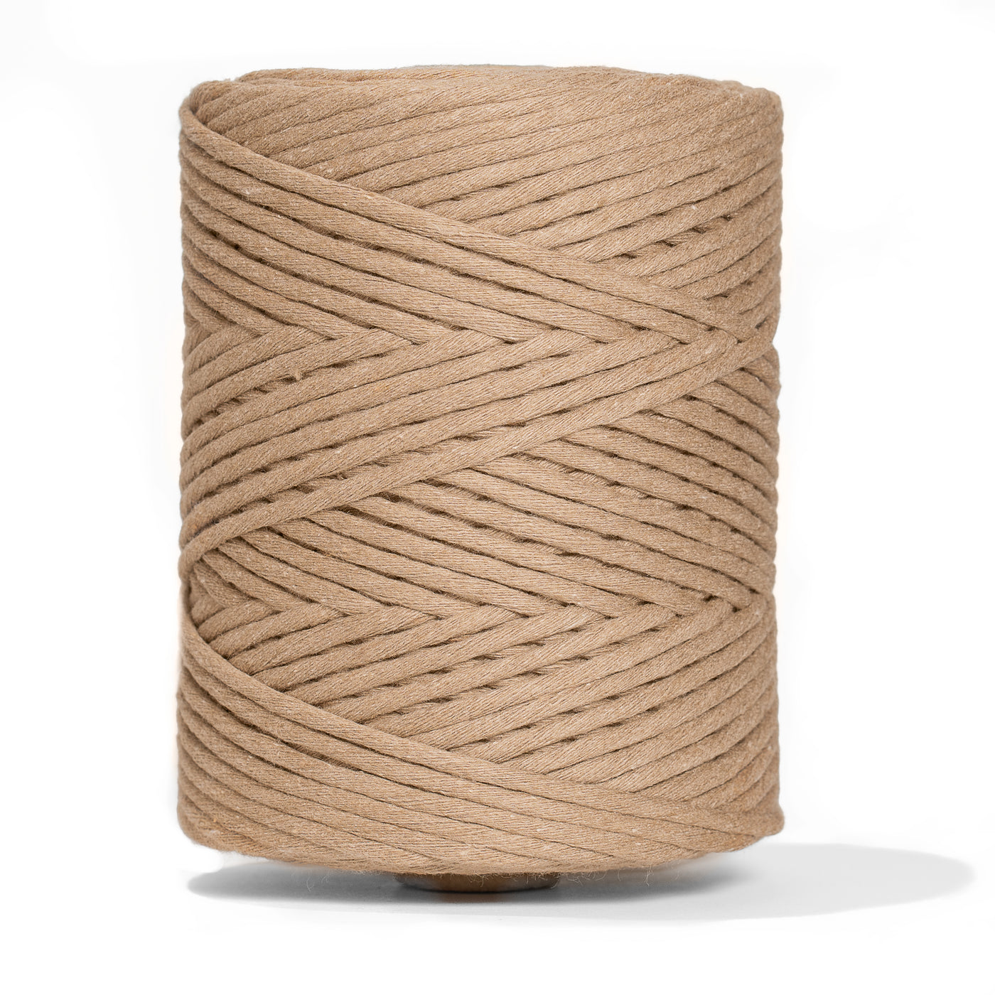 SOFT COTTON CORD ZERO WASTE 4 MM - 1 SINGLE STRAND - MOCHA COLOR