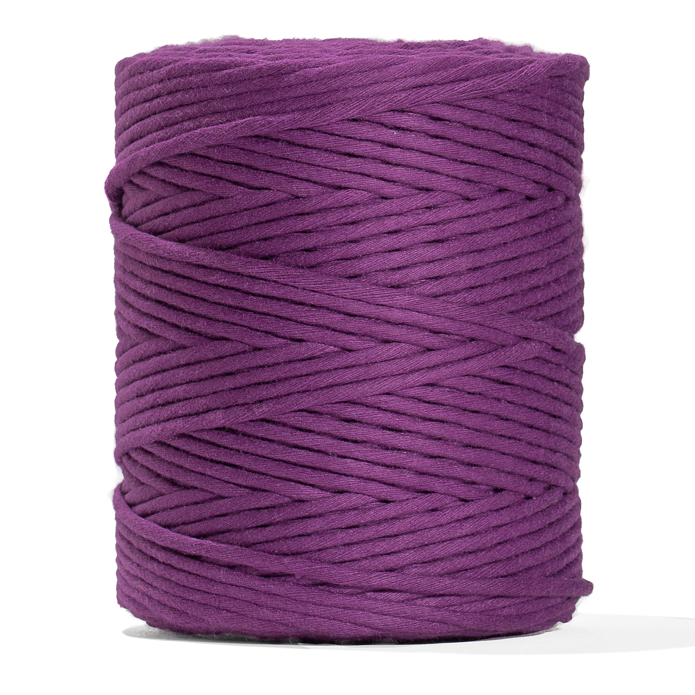 SOFT COTTON CORD ZERO WASTE 4 MM - 1 SINGLE STRAND - ROYAL PURPLE COLOR