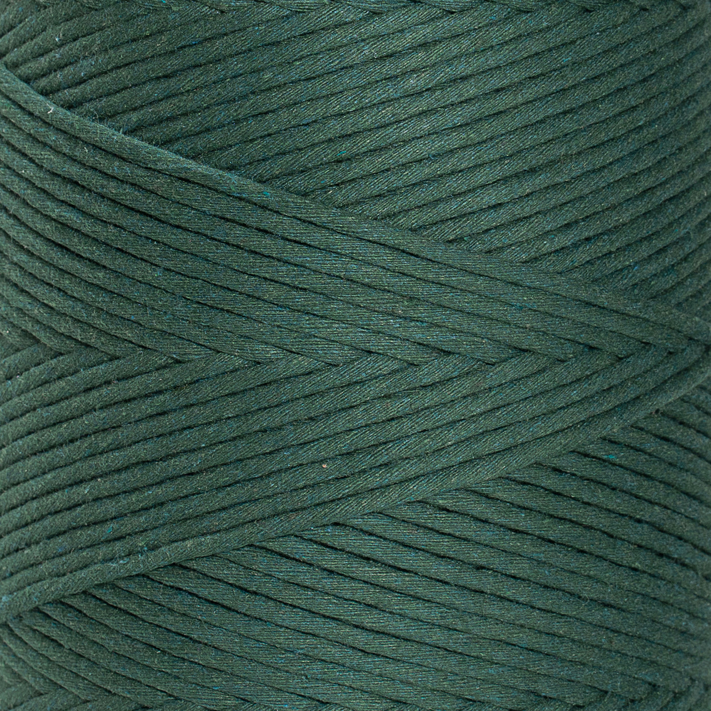 SOFT COTTON CORD ZERO WASTE 4 MM - 1 SINGLE STRAND - DEEP GREEN COLOR