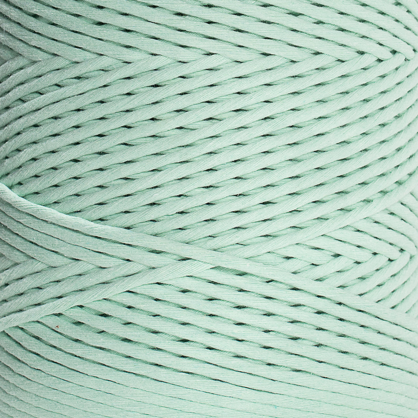 SOFT COTTON CORD ZERO WASTE 4 MM - 1 SINGLE STRAND - MINT COLOR