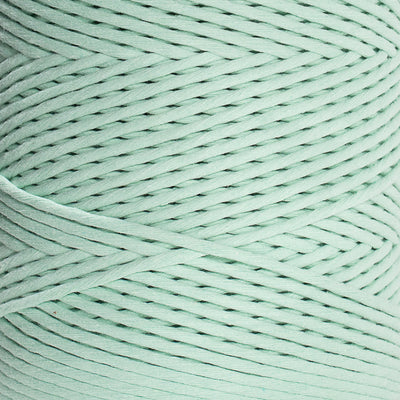 SOFT COTTON CORD ZERO WASTE 4 MM - 1 SINGLE STRAND - MINT COLOR