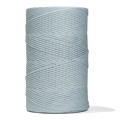 SOFT COTTON CORD ZERO WASTE 4 MM - 1 SINGLE STRAND - ICE BLUE COLOR