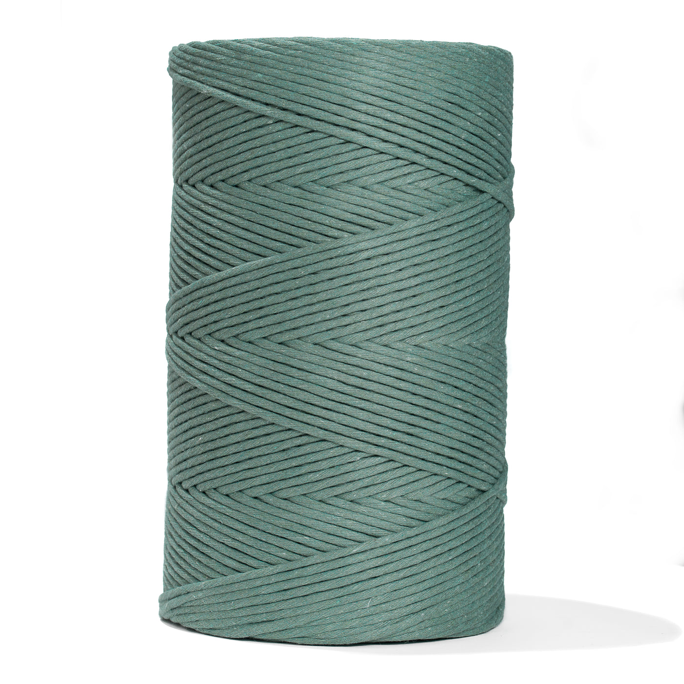 SOFT COTTON CORD ZERO WASTE 4 MM - 1 SINGLE STRAND - JADE COLOR