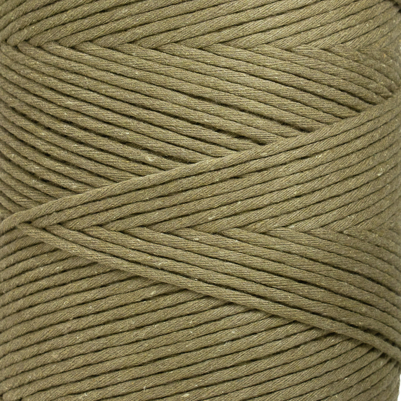 SOFT COTTON CORD ZERO WASTE 4 MM - 1 SINGLE STRAND - TARRAGON COLOR