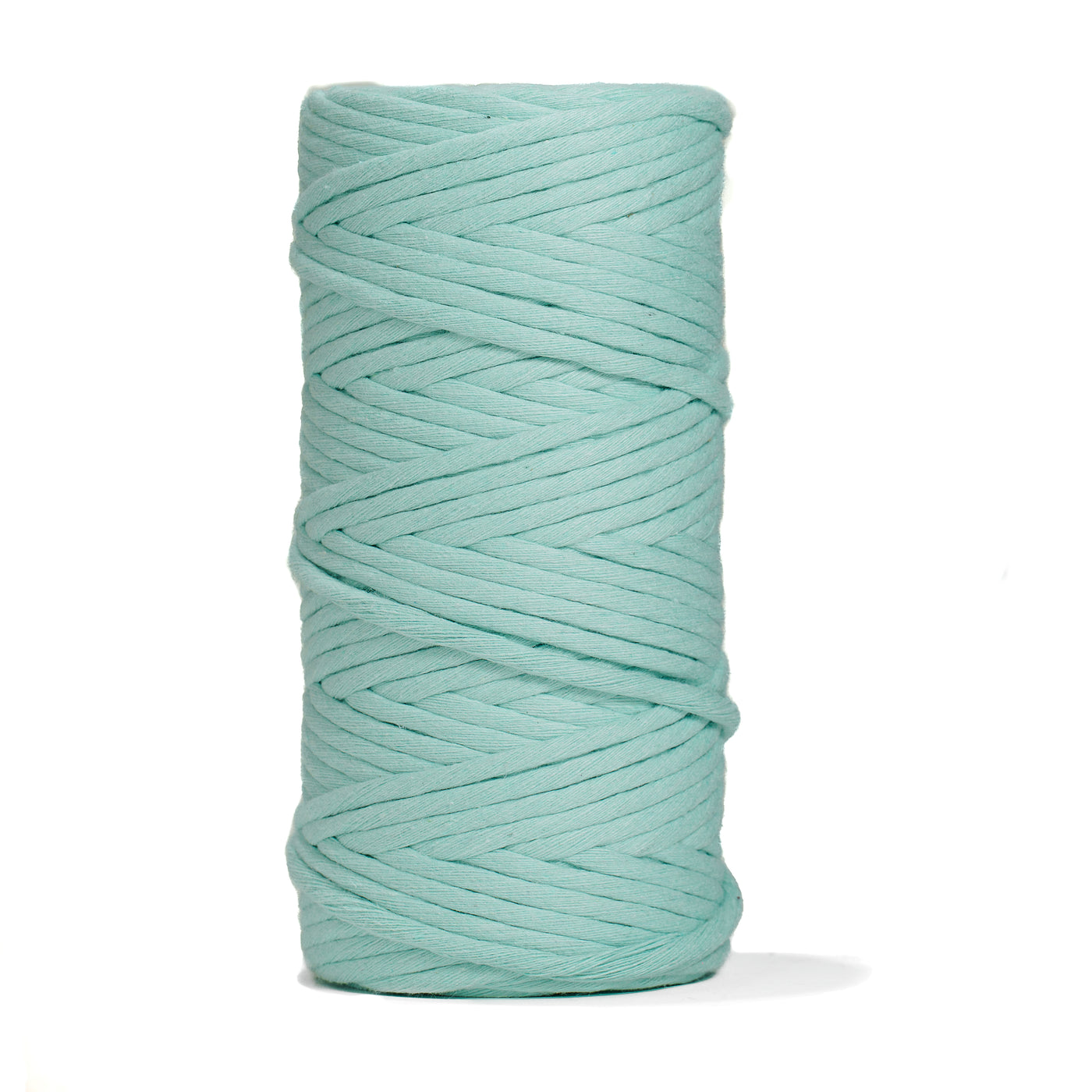 SOFT COTTON CORD ZERO WASTE 4 MM - 1 SINGLE STRAND - BIMINI BLUE COLOR