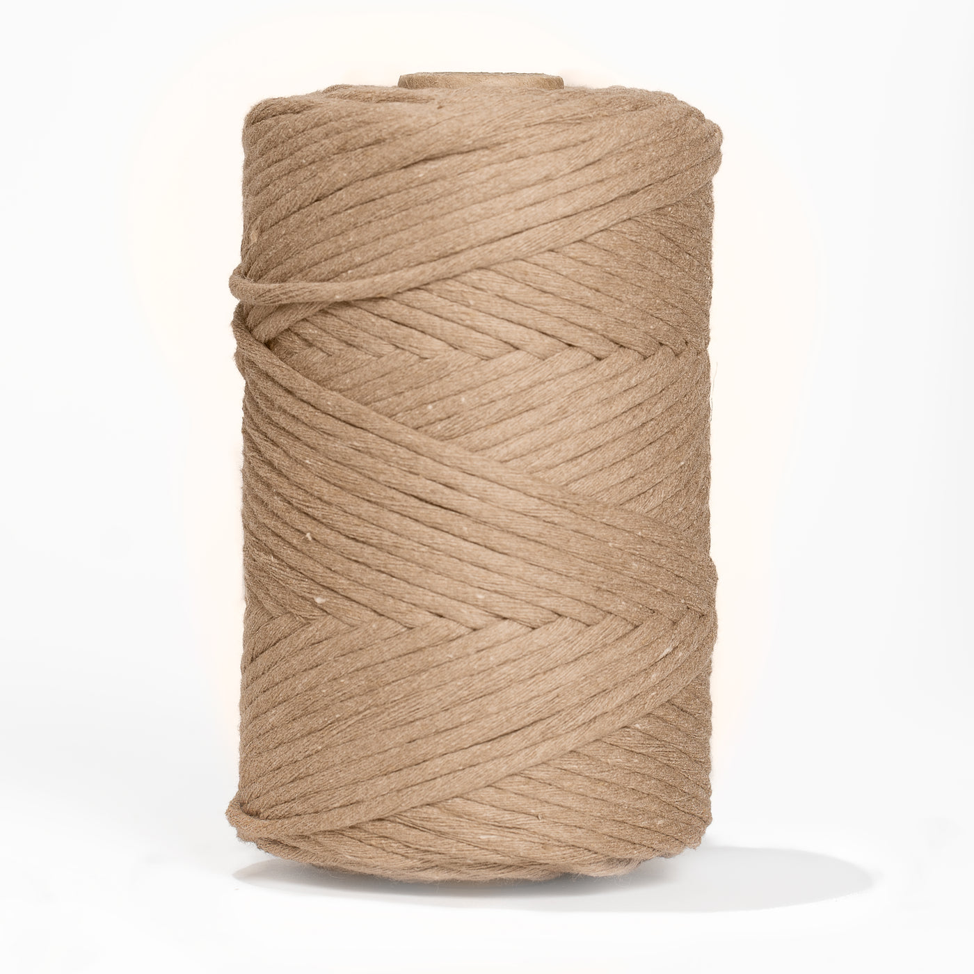 SOFT COTTON CORD ZERO WASTE 4 MM - 1 SINGLE STRAND - MOCHA COLOR