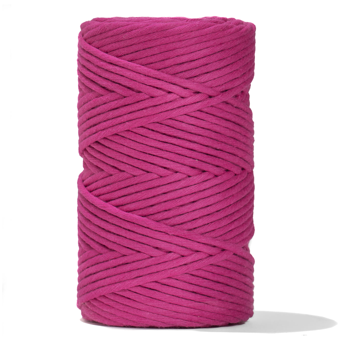 SOFT COTTON CORD ZERO WASTE 4 MM - 1 SINGLE STRAND - RASPBERRY COLOR