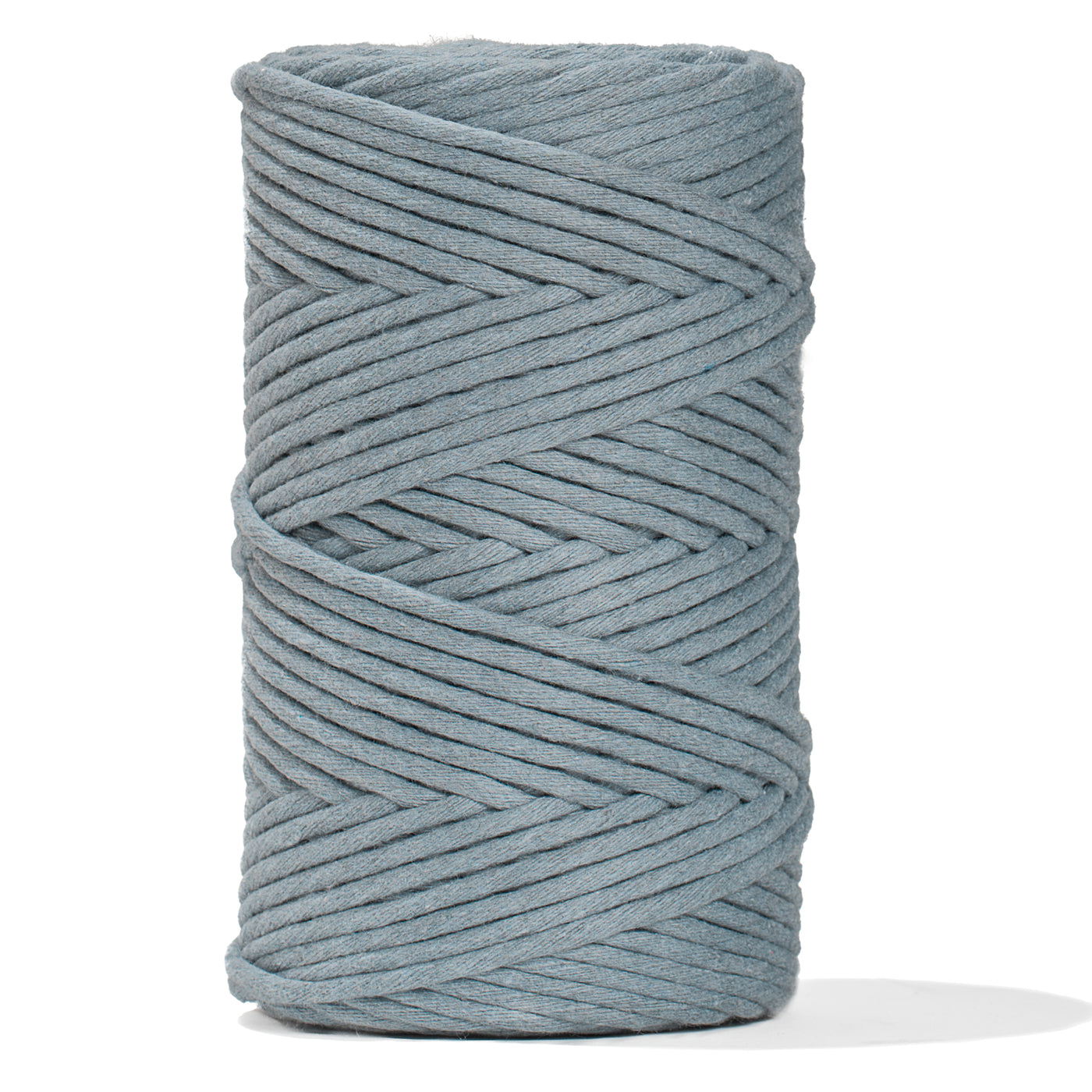 SOFT COTTON CORD ZERO WASTE 4 MM - 1 SINGLE STRAND - CLOUDY BLUE COLOR