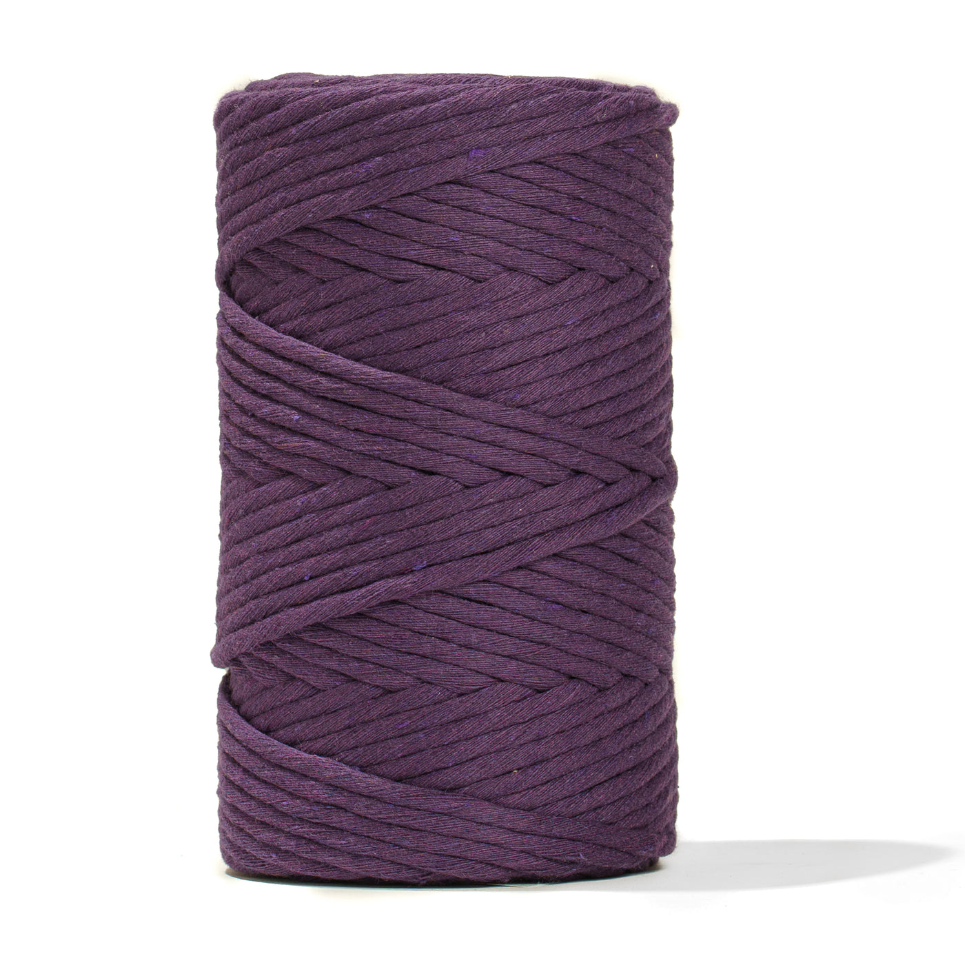 SOFT COTTON CORD ZERO WASTE 4 MM - 1 SINGLE STRAND - DAMSON COLOR