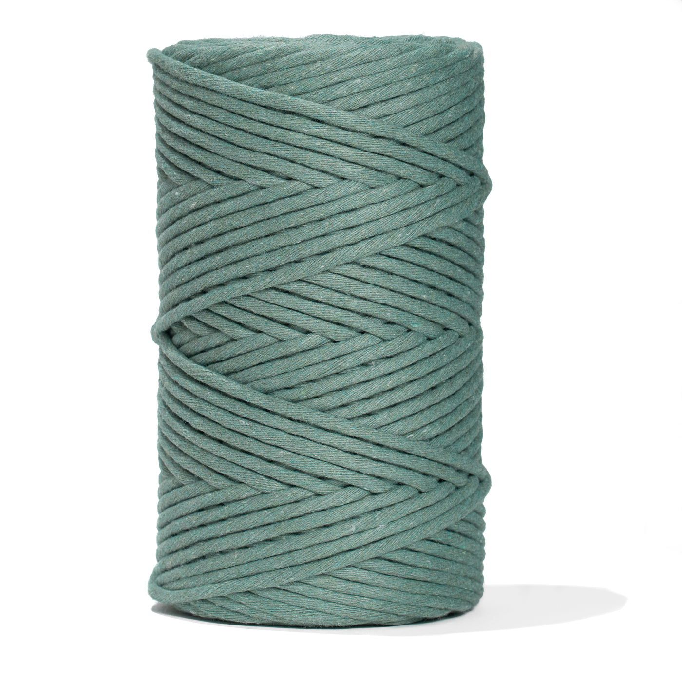 SOFT COTTON CORD ZERO WASTE 4 MM - 1 SINGLE STRAND - JADE COLOR