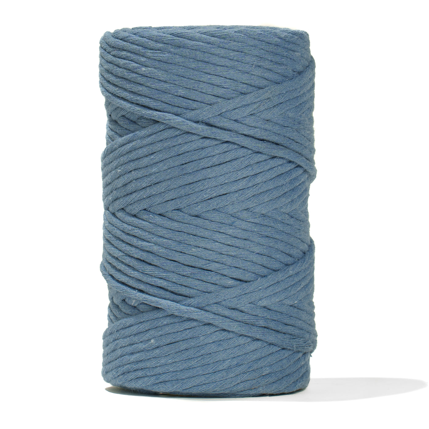 SOFT COTTON CORD ZERO WASTE 4 MM - 1 SINGLE STRAND - PACIFIC BLUE COLOR